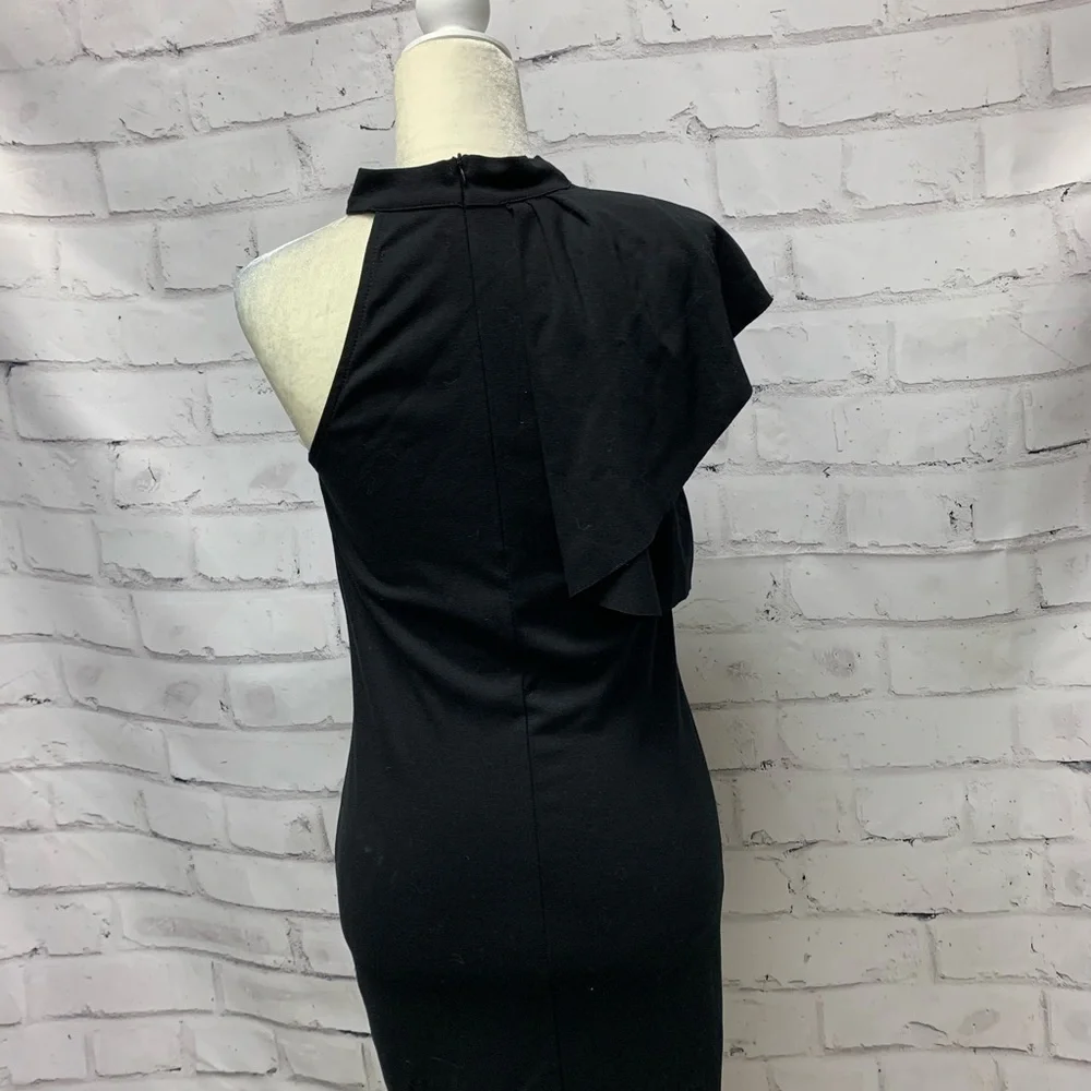 Crystal Doll Juniors One Ruffle Shoulder Dress - Picture 4 of 5